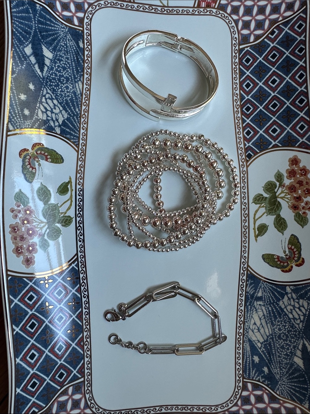 Jewelry Assortment -  Multi-Style Bracelet Set - Silver Tone